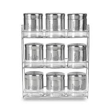 SET DE 9 BOITES A EPICES INOX