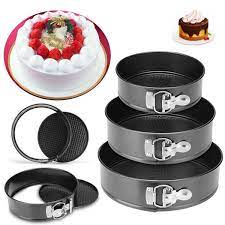 SQUARE SHAPE CAKE MOULE 3PCS ROND
