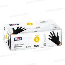 IGOR  GANTS BLACK S 100PCS