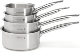 5PCS CASSROLES TRULY HEALTHY PRIMA SAUCEPAN INOX