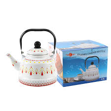 ENAMEL COATED KETTLE 1.1L